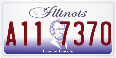 IL license plate A117370