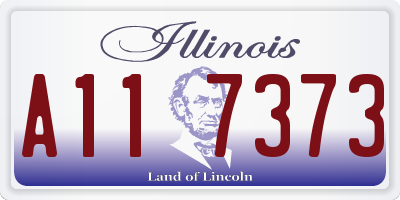 IL license plate A117373