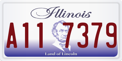 IL license plate A117379