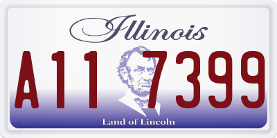IL license plate A117399