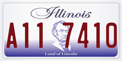 IL license plate A117410