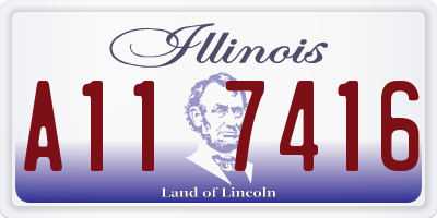 IL license plate A117416