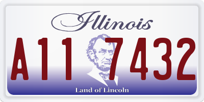 IL license plate A117432
