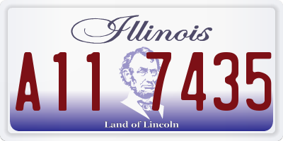 IL license plate A117435