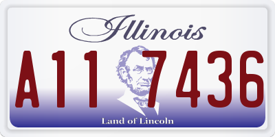 IL license plate A117436