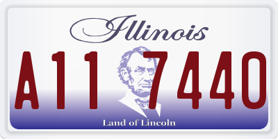 IL license plate A117440