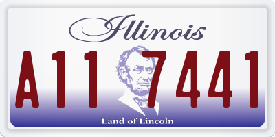 IL license plate A117441