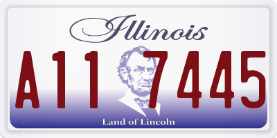 IL license plate A117445