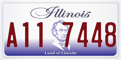 IL license plate A117448