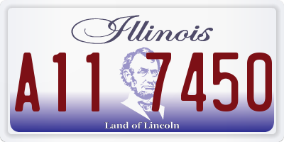 IL license plate A117450
