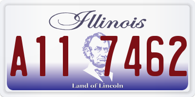 IL license plate A117462