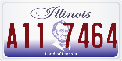 IL license plate A117464