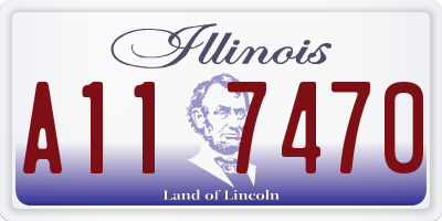 IL license plate A117470