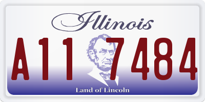 IL license plate A117484