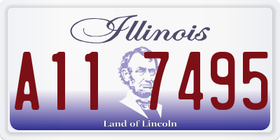 IL license plate A117495
