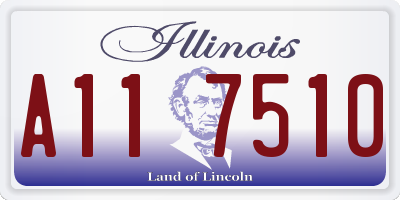 IL license plate A117510