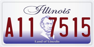 IL license plate A117515
