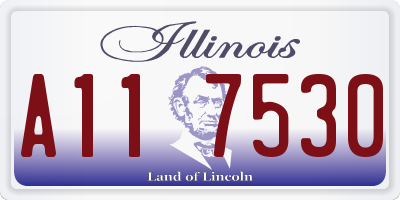 IL license plate A117530