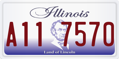 IL license plate A117570