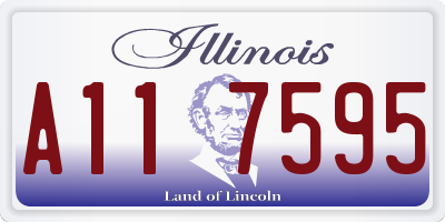 IL license plate A117595