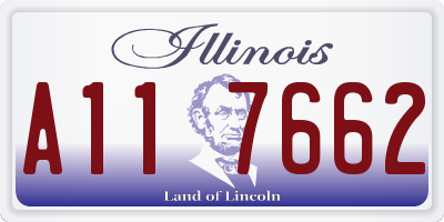 IL license plate A117662