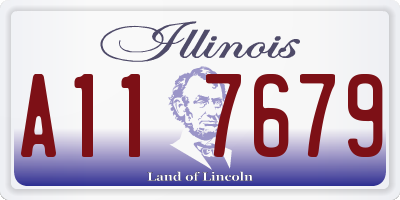 IL license plate A117679