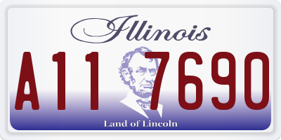 IL license plate A117690