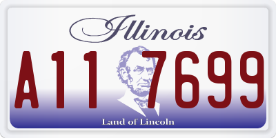 IL license plate A117699