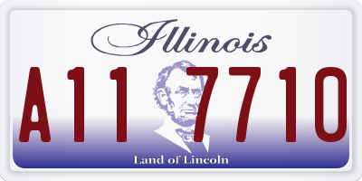 IL license plate A117710