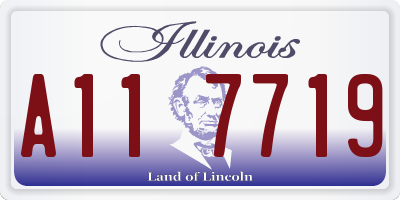 IL license plate A117719