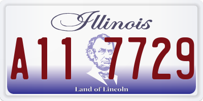 IL license plate A117729