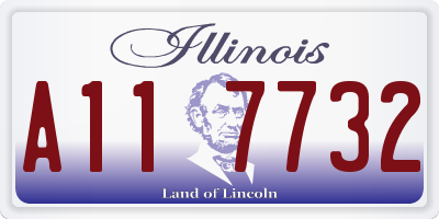 IL license plate A117732