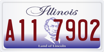 IL license plate A117902