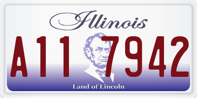 IL license plate A117942
