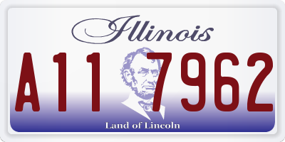 IL license plate A117962