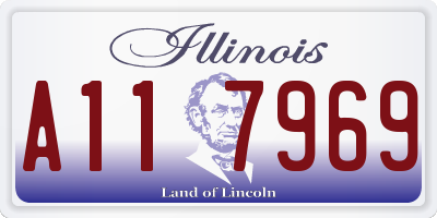 IL license plate A117969