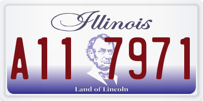 IL license plate A117971
