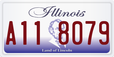IL license plate A118079