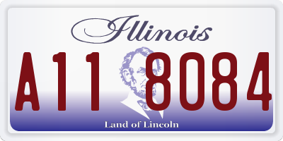 IL license plate A118084