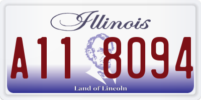 IL license plate A118094