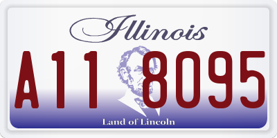 IL license plate A118095