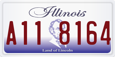 IL license plate A118164