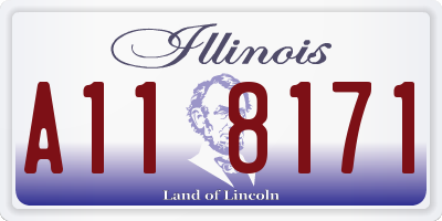 IL license plate A118171