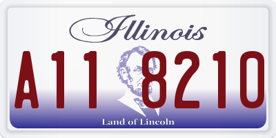 IL license plate A118210
