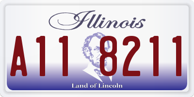 IL license plate A118211