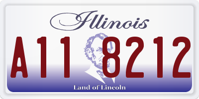 IL license plate A118212