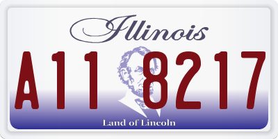 IL license plate A118217