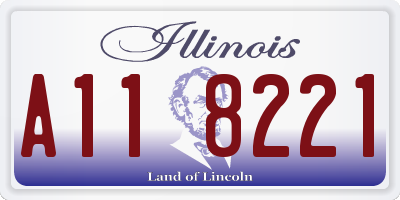 IL license plate A118221