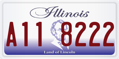 IL license plate A118222