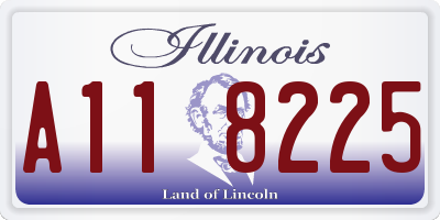 IL license plate A118225